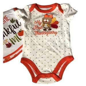 'My First Thanksgiving' Bodysuit, Infant Size 3M